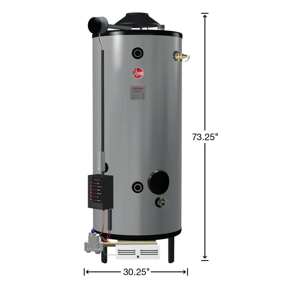 Commercial Universal Heavy Duty 100 Gal. 250K BTU Natural Gas Tank Water Heater