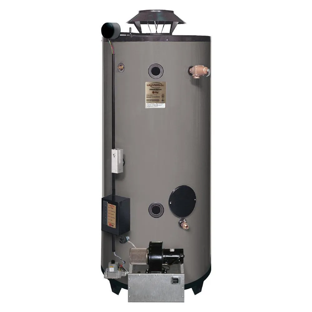 Commercial Universal Heavy Duty 100 Gal. 270K BTU Natural Gas Tank Water Heater
