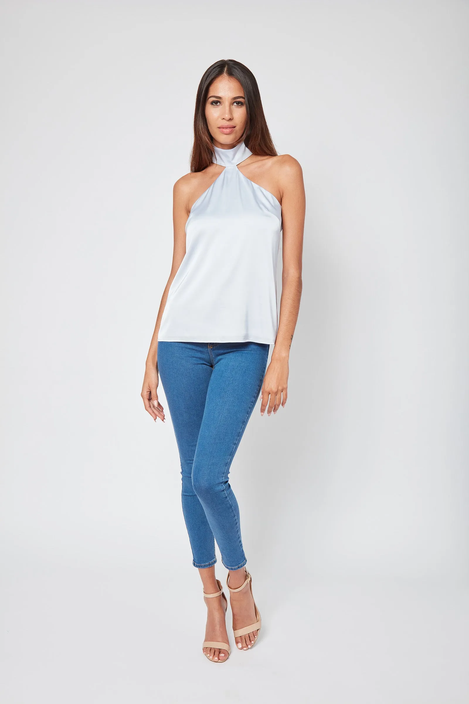 Flirty Focus Halter Blouse