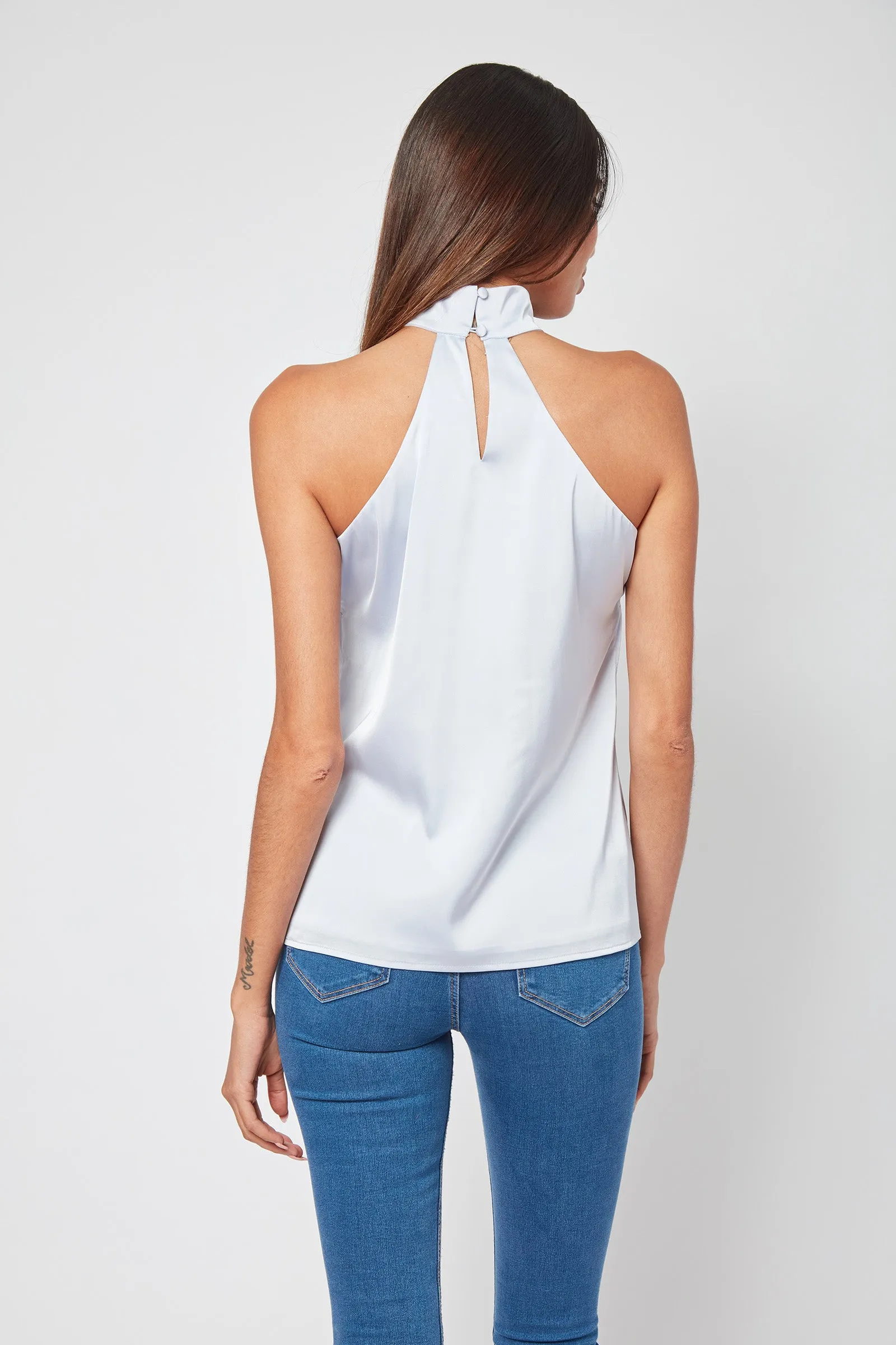 Flirty Focus Halter Blouse