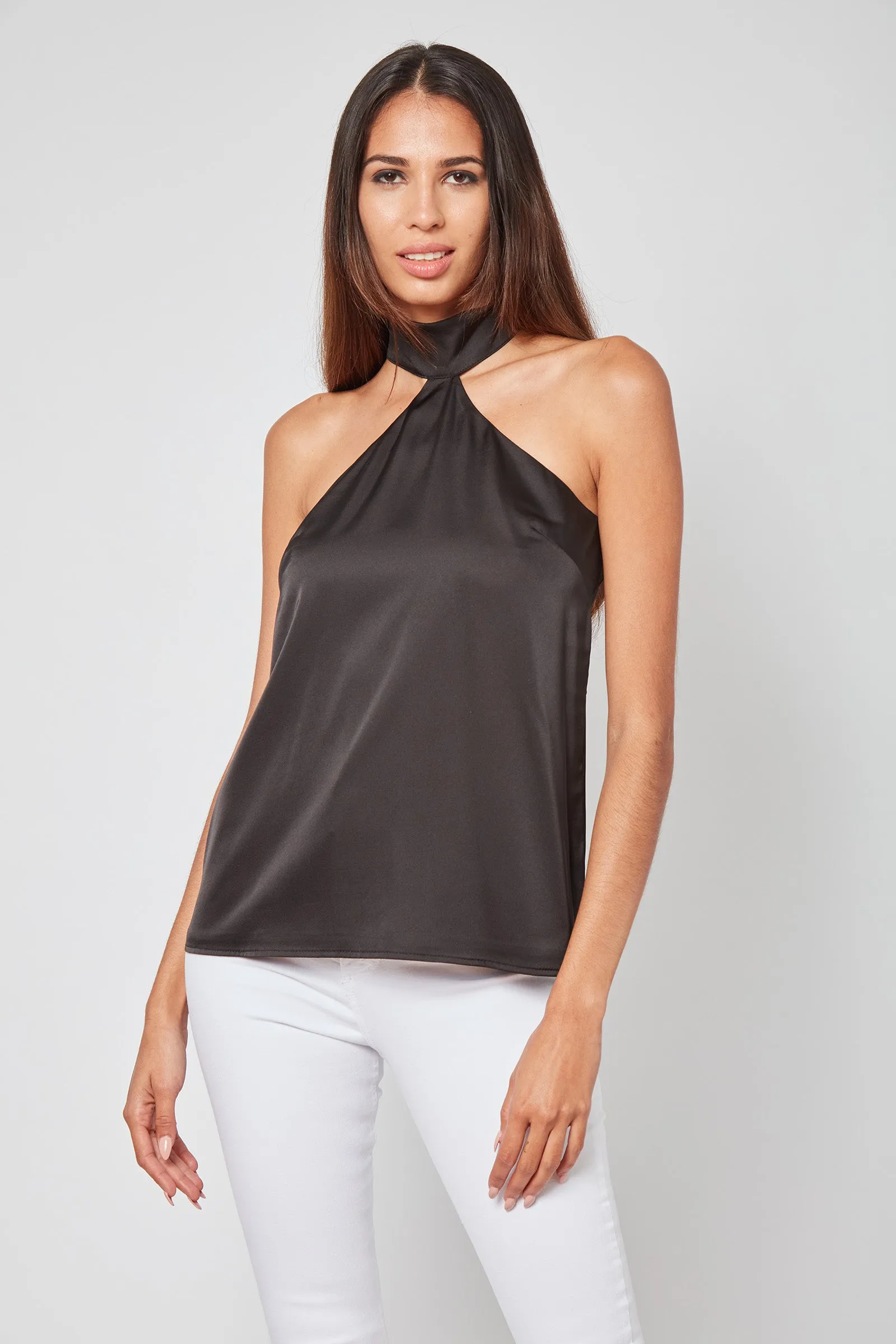 Flirty Focus Halter Blouse
