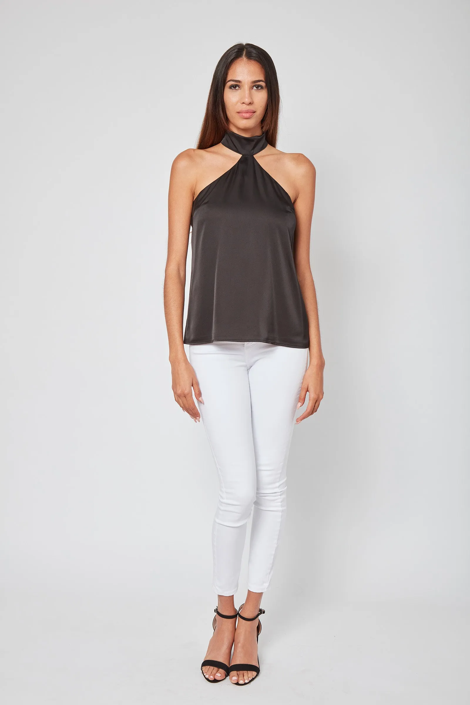 Flirty Focus Halter Blouse