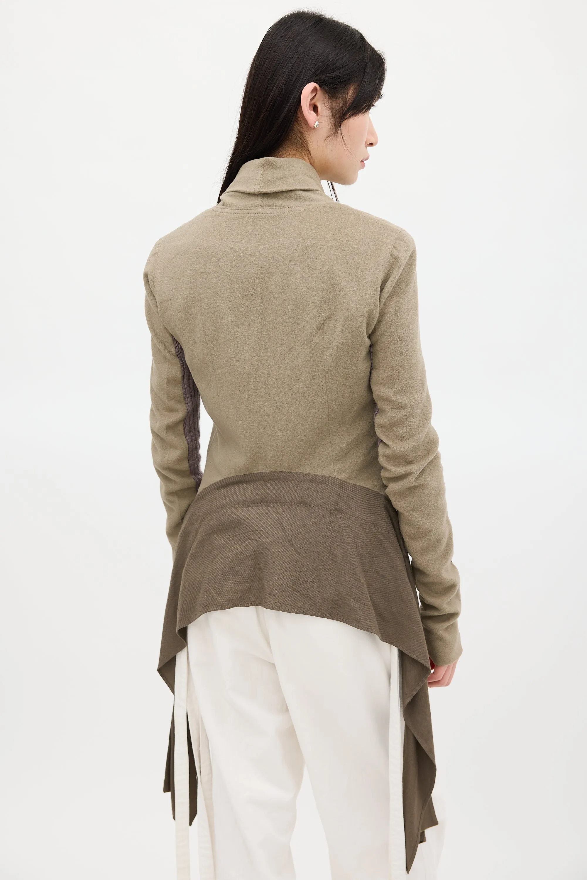 Grey Wool Tail Jacket