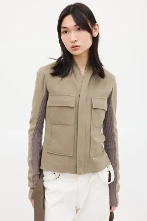 Grey Wool Tail Jacket