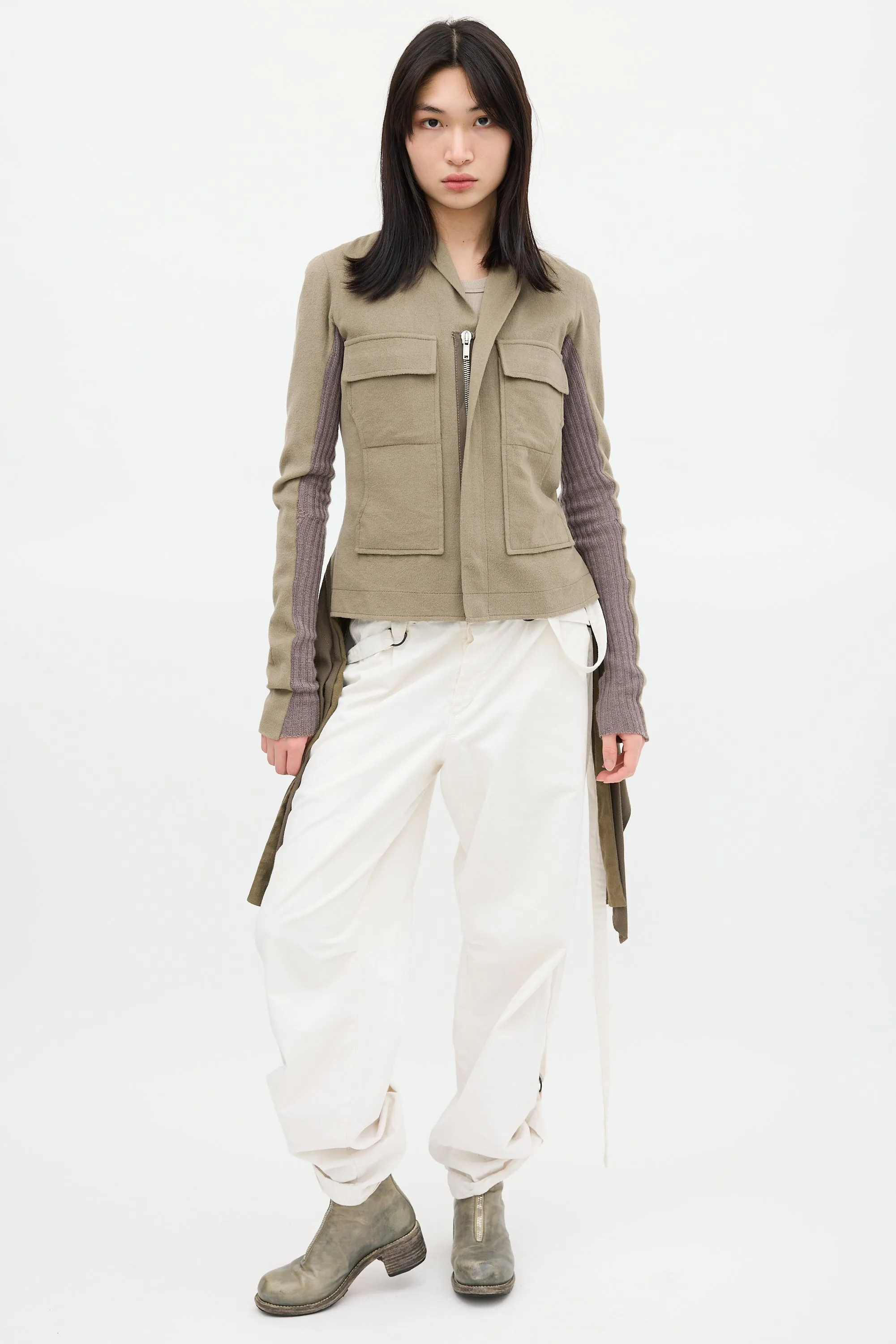 Grey Wool Tail Jacket