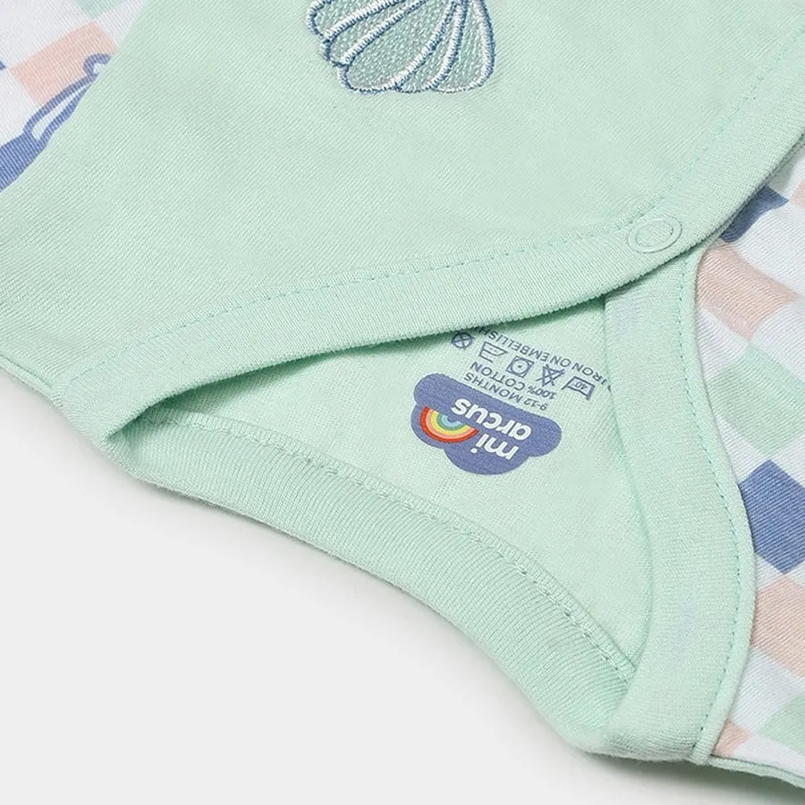 Kids Sea Animal Print Front Open Vest (Pack of 3)