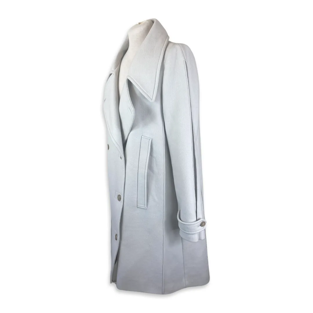 Maison Margiela cream wool & angora blend coat size UK14/US10