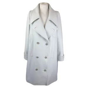 Maison Margiela cream wool & angora blend coat size UK14/US10