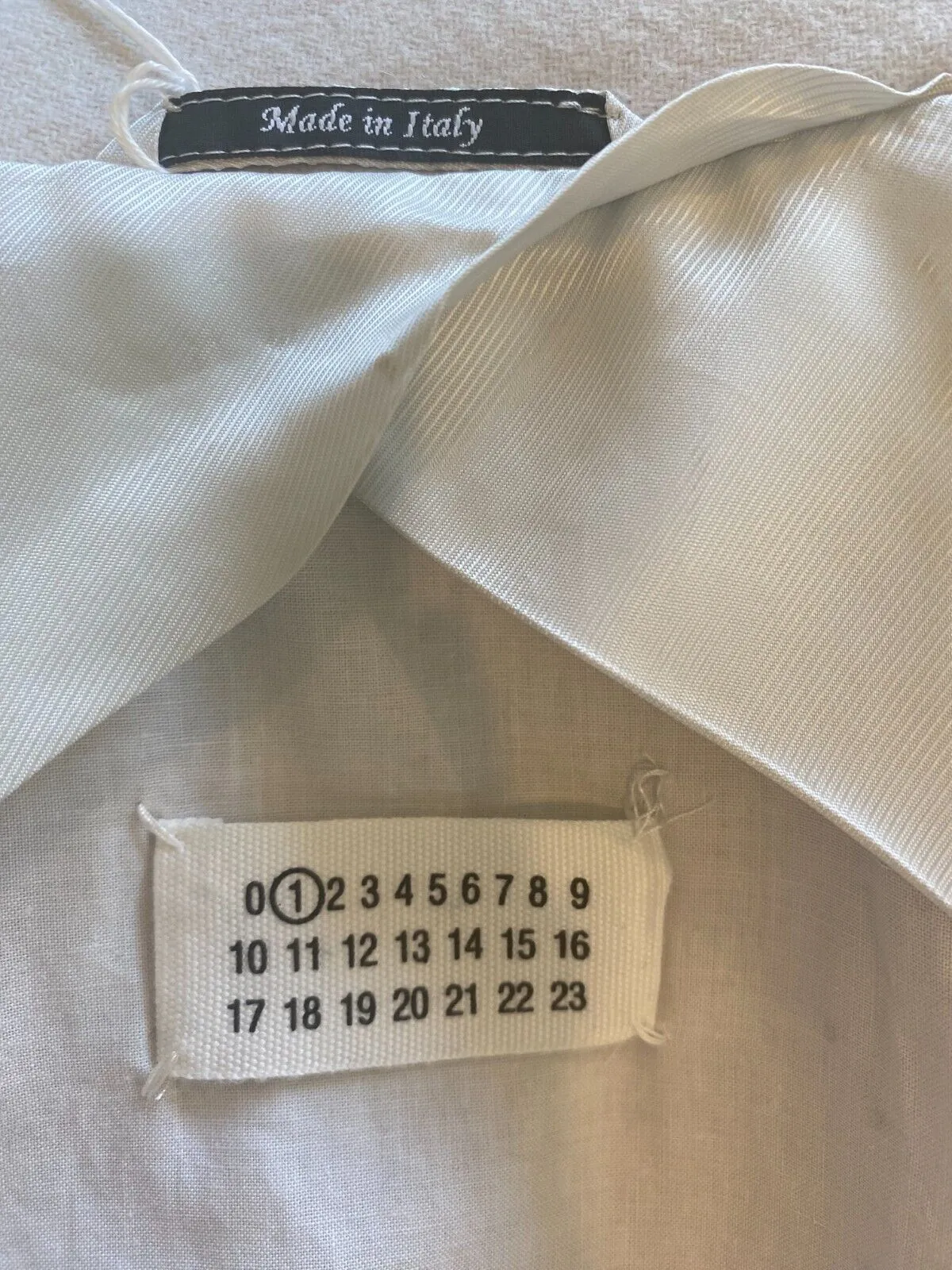 Maison Margiela cream wool & angora blend coat size UK14/US10