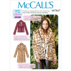 McCall's Pattern M7847 Misses' Coats